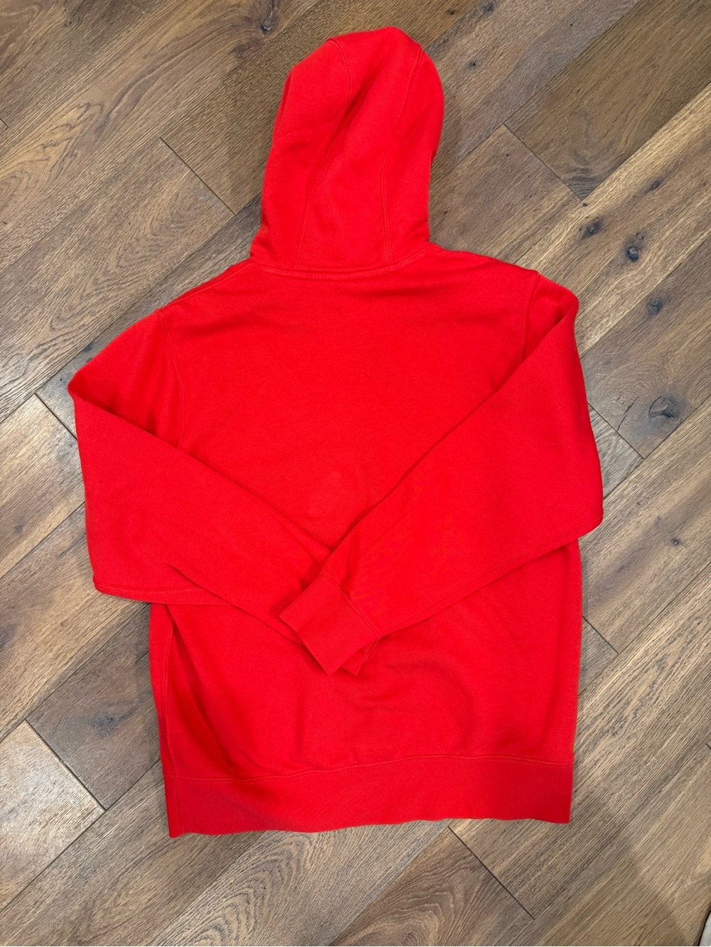 Nike Unisex Bright Red Crewneck Pullover Hoodie, Size Large - Picture 2 of 5